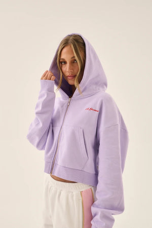 Araminta James A James Zip Thru Hoodie | Lavender || PRE_ORDER ETA 17/10/2026