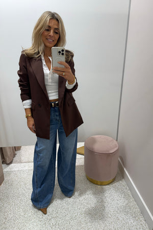 Chosen By Fifi & Annie The Baxtor Blazer | Chocolate || BEST SELLER RESTOCKED