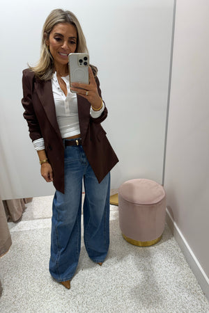 Chosen By Fifi & Annie The Baxtor Blazer | Chocolate || BEST SELLER RESTOCKED