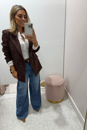 Chosen By Fifi & Annie The Baxtor Blazer | Chocolate || BEST SELLER RESTOCKED