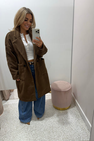 Chosen By Fifi & Annie The Boyfriend Coat | Walnut