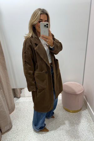 Chosen By Fifi & Annie The Boyfriend Coat | Walnut