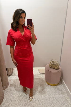 Chosen By Fifi & Annie The Marcelle Midi Dress | Poppy
