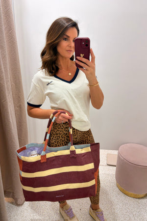 The Upside Del Sol Rhodes Tote Bag | Stripe