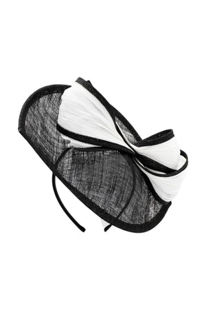 Morgan & Taylor Xanthia Fascinator | Black / White