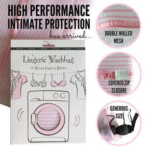 Secret Weapons Lingerie Wash Bag | White/Pink