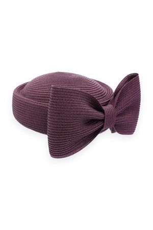 Morgan & Taylor Tara Racewear Pillbox Hat | Dark Cherry Red