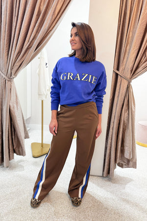 Araminta James Grazie Sweatshirt | Ultramarine