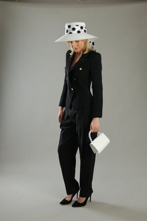 Morgan & Taylor Francesca Racewear Droop Hat | White