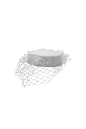 Morgan & Taylor Zahra Pillbox Hat | White || PRE-ORDER ETA 27/10/2024