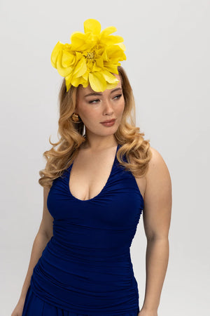 Morgan & Taylor Cindy Fascinator | Yellow || PRE-ORDER ETA 27/10/2024