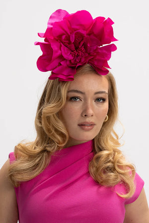 Morgan & Taylor Cindy Fascinator | Cerise || PRE-ORDER ETA 27/10/2024