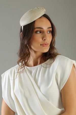 Morgan & Taylor Zora Beret Fascinator | Beige || PRE-ORDER ETA 27/10/2024