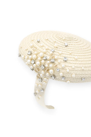Morgan & Taylor Zora Beret Fascinator | Beige || PRE-ORDER ETA 27/10/2024