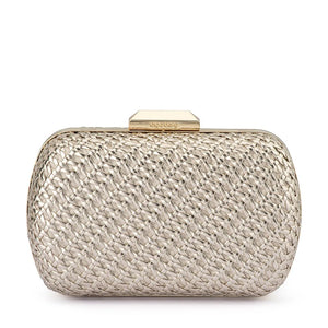 Olga Berg The Mali Textured Clutch | Gold || Pre_ Order ETA 4/10/2026