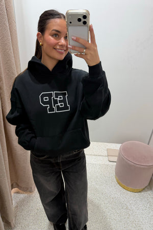 Ena Pelly Cassie Oversized Hoodie | Black