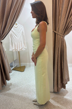 Shona Joy Lani Structured Midi Dress | Pistachio