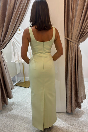 Shona Joy Lani Structured Midi Dress | Pistachio