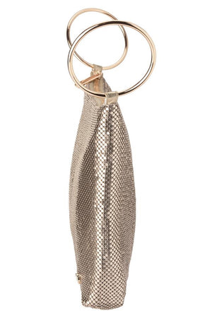Olga Berg The Shar Mesh Convertible Bag | Gold || Pre_ Order ETA 4/10/2026