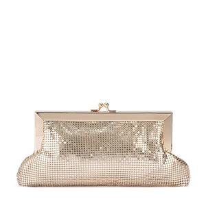 Olga Berg The Zara Mesh Frame Clutch | Gold || Pre_ Order ETA 4/10/2026