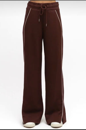 Chosen By Fifi & Annie The Split Hem Track Pant | Chocolate