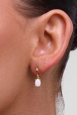Liberte Emery Gold Opal Earring | Gold