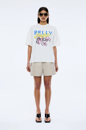 Ena Pelly Floral Tee | Vintage White || USE CODE: SAVE50 ( FINAL SALE _ NO RETURNS)