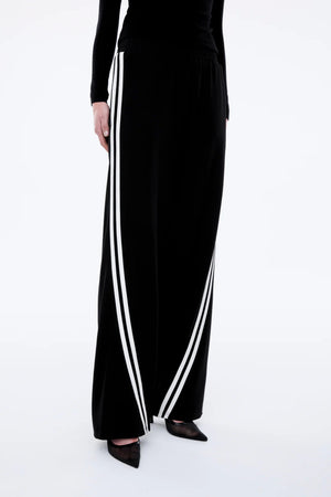 Ena Pelly Valentina Stripe Pant | Black/Off White || Best Seller Restocked