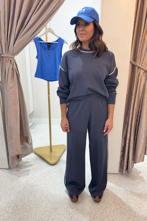 P.E Nation Retreat Knit Pant | Marine Blue