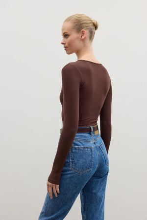 Bayse Brand Lara Bodysuit | Chocolate || BEST SELLER RESTOCKED