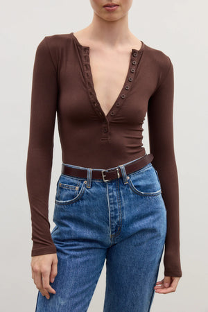 Bayse Brand Lara Bodysuit | Chocolate || BEST SELLER RESTOCKED