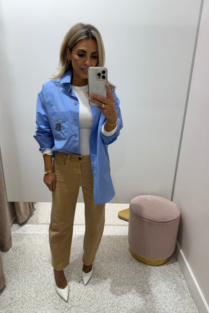 Chosen By Fifi & Annie The Tonia Relaxed Cropped Denim Jean | Clay