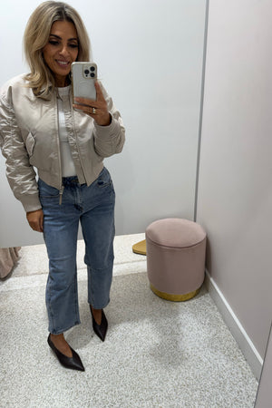 Chosen By Fifi & Annie The Tonia Relaxed Cropped Denim Jean | Light Blue Denim