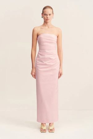 Shona Joy Strapless Draped Maxi Dress | Fairyfloss