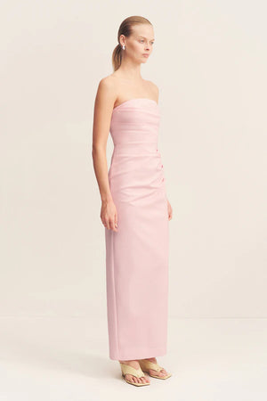 Shona Joy Strapless Draped Maxi Dress | Fairyfloss