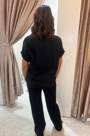 Ena Pelly Lily Tee | Washed Black