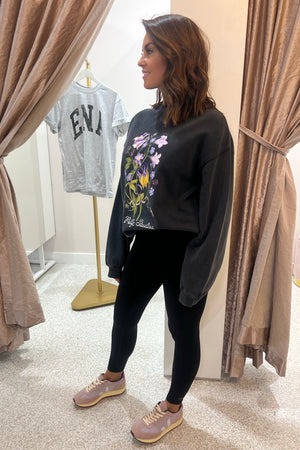 Ena Pelly Botanic Sweatshirt | Vintage Black