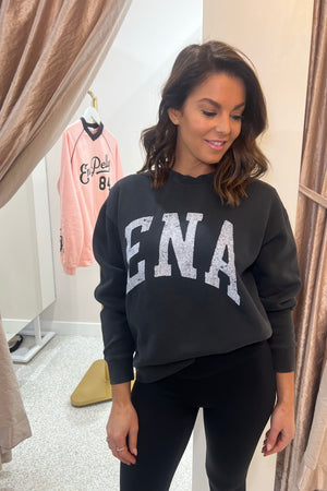 Ena Pelly Lilly Oversized Sweater Collegiate | Vintage Black