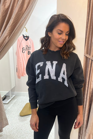 Ena Pelly Lilly Oversized Sweater Collegiate | Vintage Black
