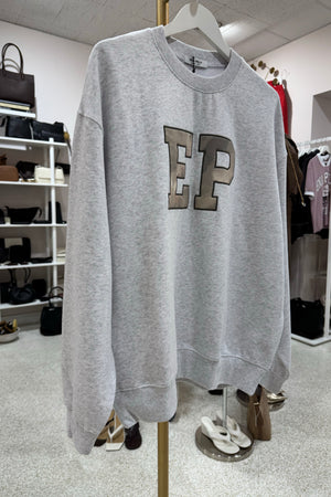 Ena Pelly Mila Oversized Sweater | White Marle