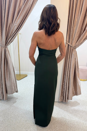 Misha The Alusia Stretch Suiting Dress | Forest