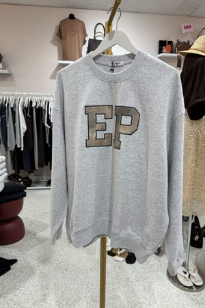 Ena Pelly Mila Oversized Sweater | White Marle