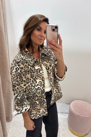 Chosen By Fifi & Annie Walk On The Wild Side Denim Jacket | Leopard