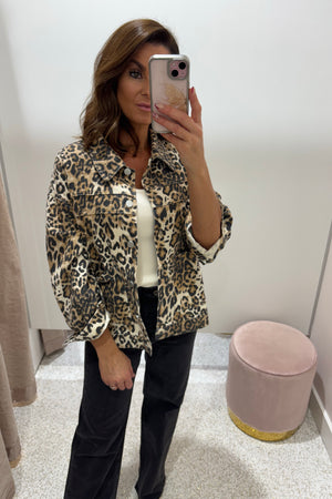 Chosen By Fifi & Annie Walk On The Wild Side Denim Jacket | Leopard