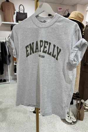 Ena Pelly Sophia Relaxed Tee | White Marle