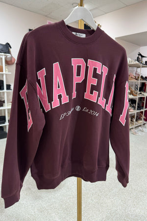 Ena Pelly Mila Oversized Sweater | Deep Cherry