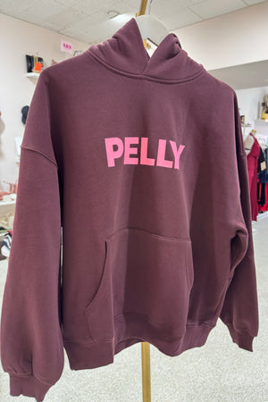 Ena Pelly Cassie Oversized Hoodie | Deep Cherry Red