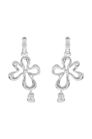 Mountain & Moon Dahlia Earrings | Silver