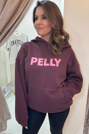 Ena Pelly Cassie Oversized Hoodie | Deep Cherry Red