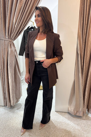 Chosen By Fifi & Annie The Baxtor Blazer | Chocolate